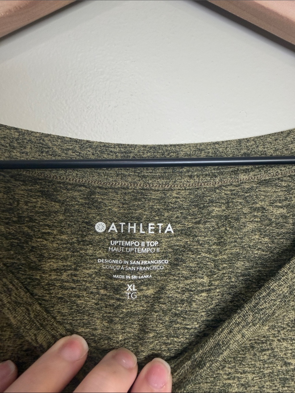 Athleta Untempo ll Top Green Long sleeve XL - Picture 5 of 6